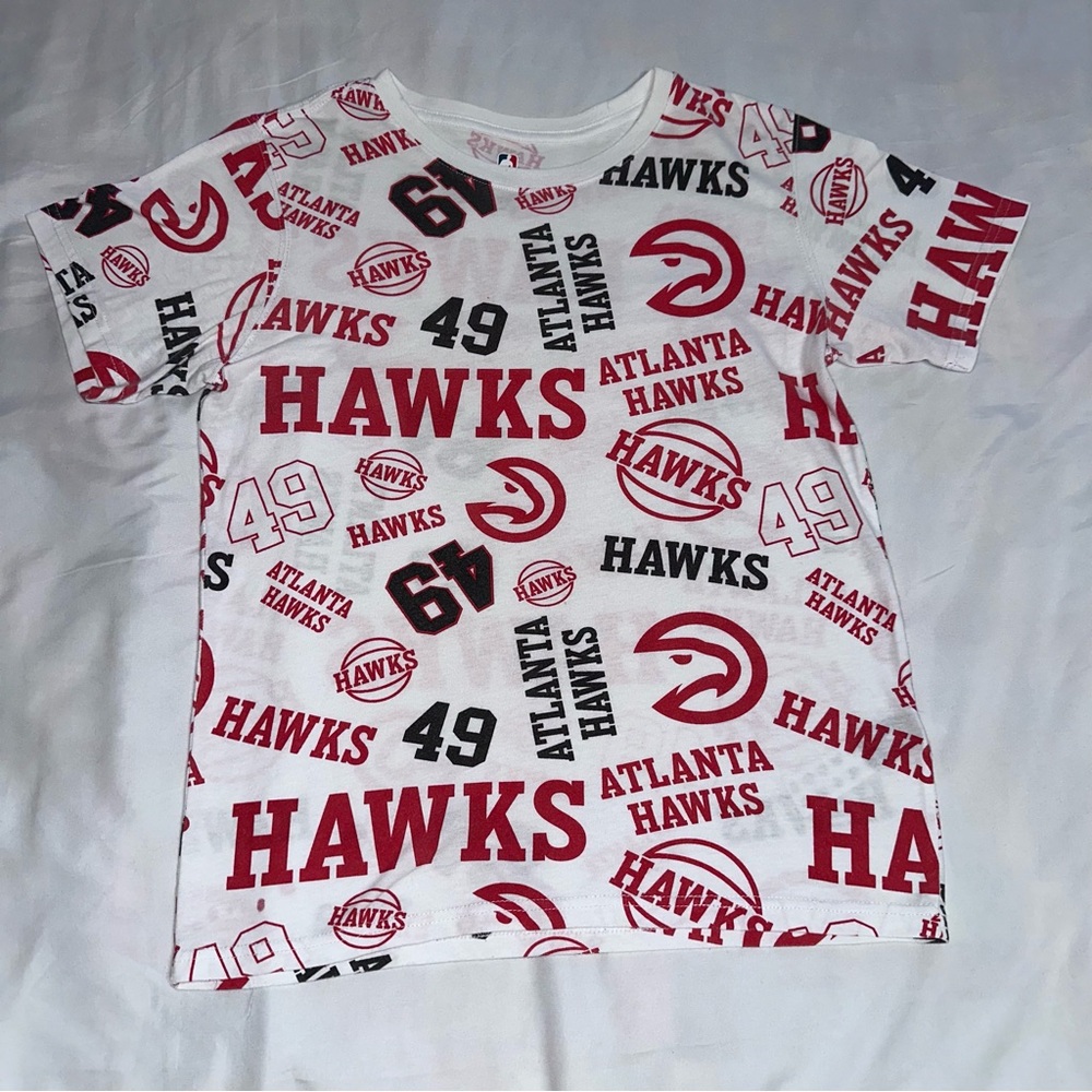 Atlanta Hawks Kids Graphic T-Shirt - Red & White